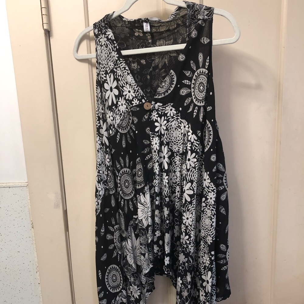 Rayon tunic vest